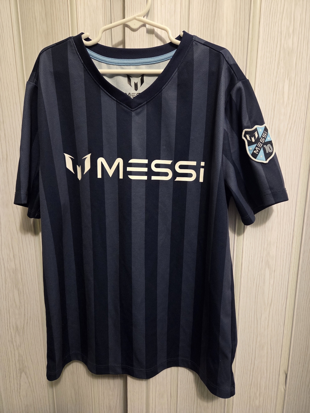 Messi Kids Navy Blue Soccer Jersey